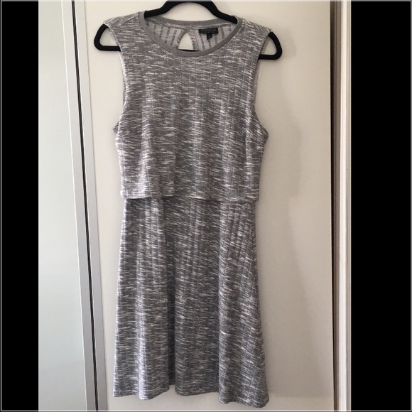Topshop Knit Dress in gray size 8