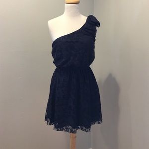 Zara navy blue lace dress sz S