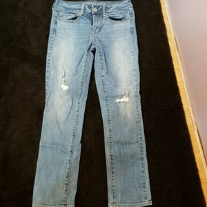 American Eagle worn straight leg jeans