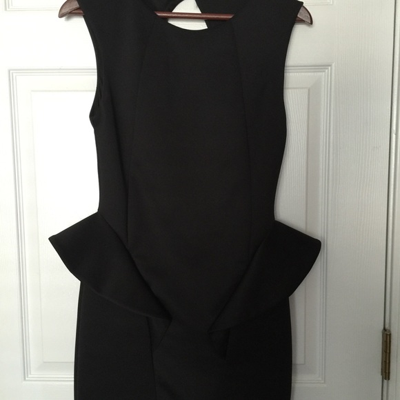 Black Peplum Dress