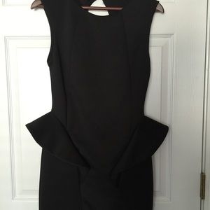 Black Peplum Dress