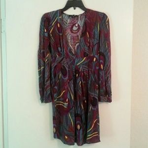 T-bags peacock mini dress