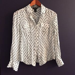 Polka dot dress shirt