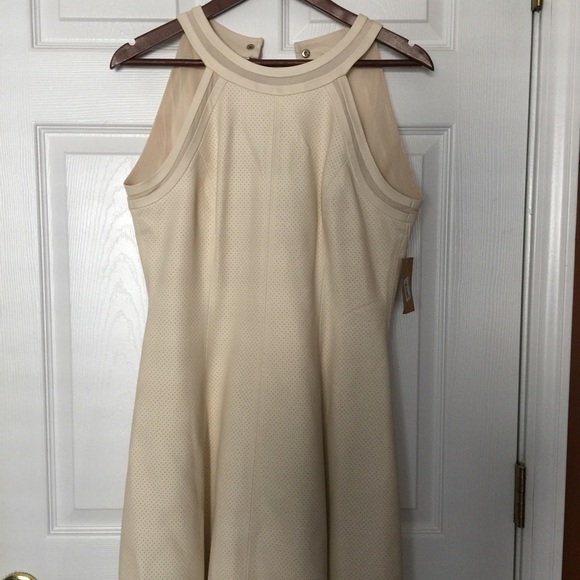 Rachel Rachel Roy Faux-Leather Fit & Flare Dress