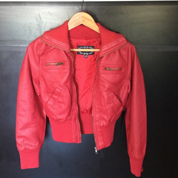 RED LEATHER JACKET
