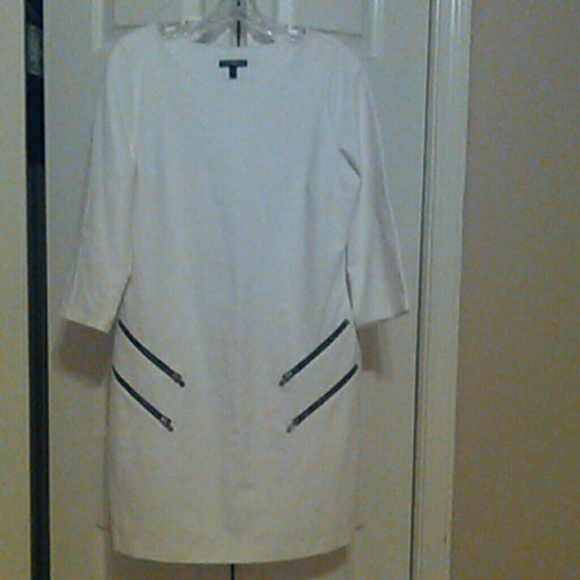 Express Dress w Zippers (White)