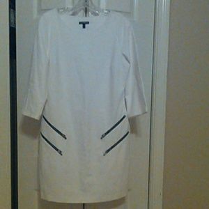 Express Dress w Zippers (White)