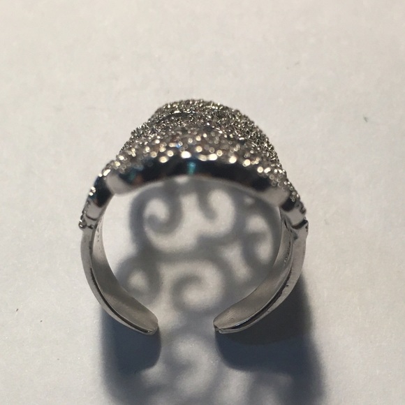 Sterling Silver and Cubic Zirconia Ring - Picture 3 of 3