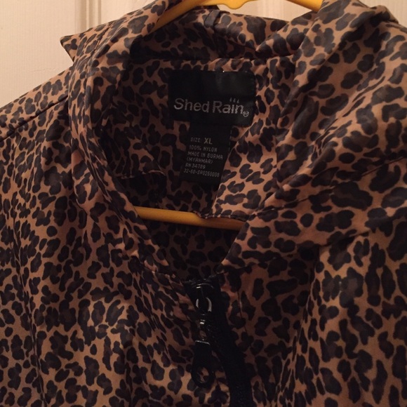 Cheetah rain coat