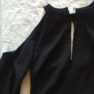 Nasty Gal Cold shoulder long sleeve dress