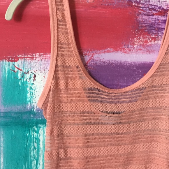 Pink Low Back Tank Top - Picture 2 of 4