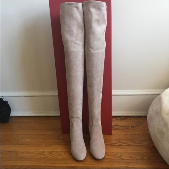 Valentino suede over the knee boot