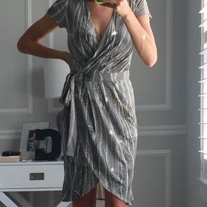 Banana Republic Short Sleeved Wrap Dress