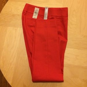 Ann Taylor Loft Julie Skinny 2P Red Pants