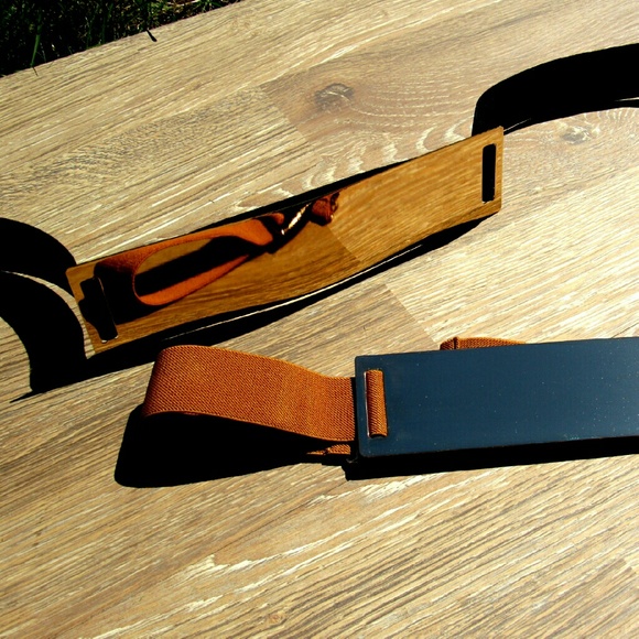 Gold Metal Belt with Black Band