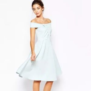Asos UK 4 US 0 Light Tiffany Blue Bridesmaid Dress