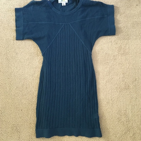 LACOSTE + Malandrino blue cotton and spandex dress