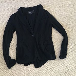 BCBG cotton black blazer