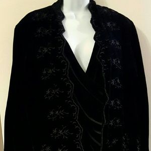 Night on the town black pant suit