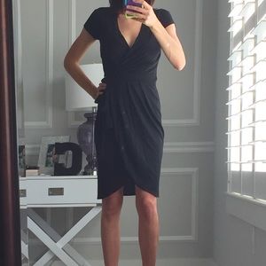 Banana Republic Black Wrap Dress