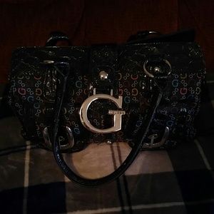 Guess multi colored purse