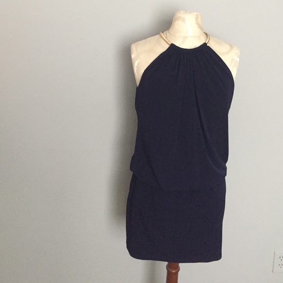 Jessica Simpson navy halter dress🔥