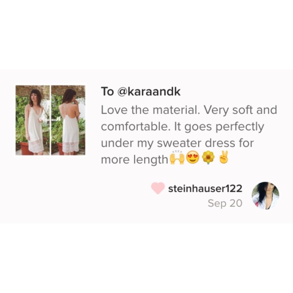 Lace Tunic Top, T Back Midi Slip Dress Extender - Picture 4 of 4