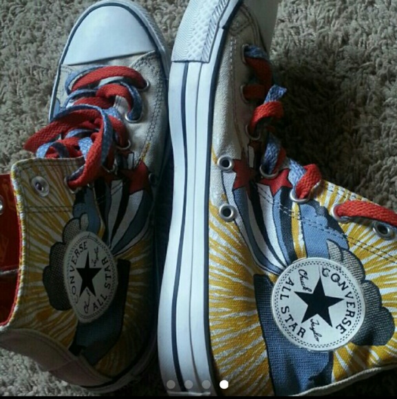 Superman Comic Converse High Tops - image 4