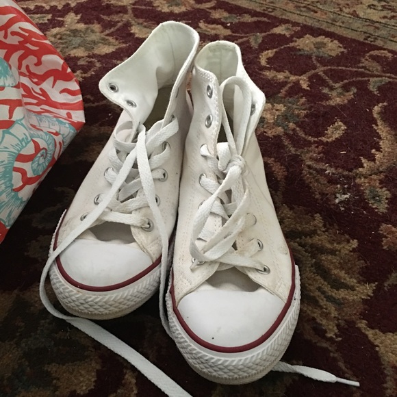 White converse high top