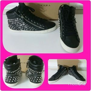 Zara Hi-Top Sneakers