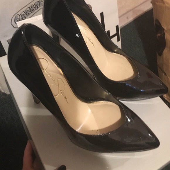 Jessica Simpson Black patent  heels