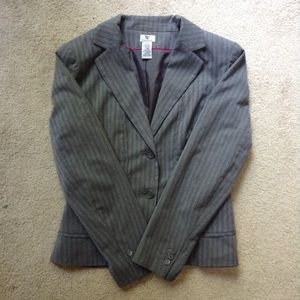 Worthington Gray Pinstriped Blazer 10