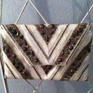 Beaded evening bag.