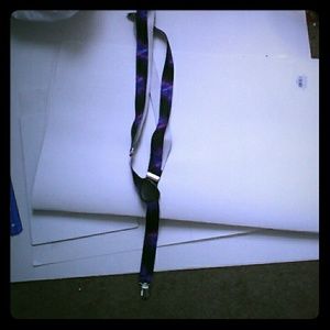 Galaxy print suspenders
