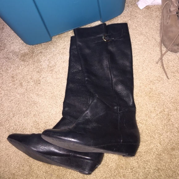 Re-posh ! Black leather Steve Madden boots