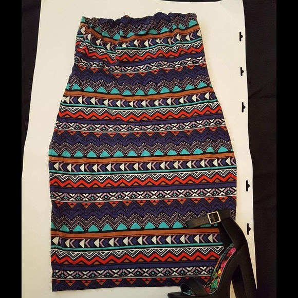 Aztec Print Midi Dress.