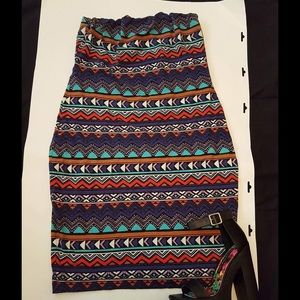 Aztec Print Midi Dress.