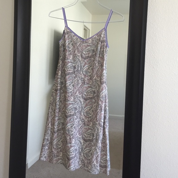 J. Crew lavender paisley dress 0P