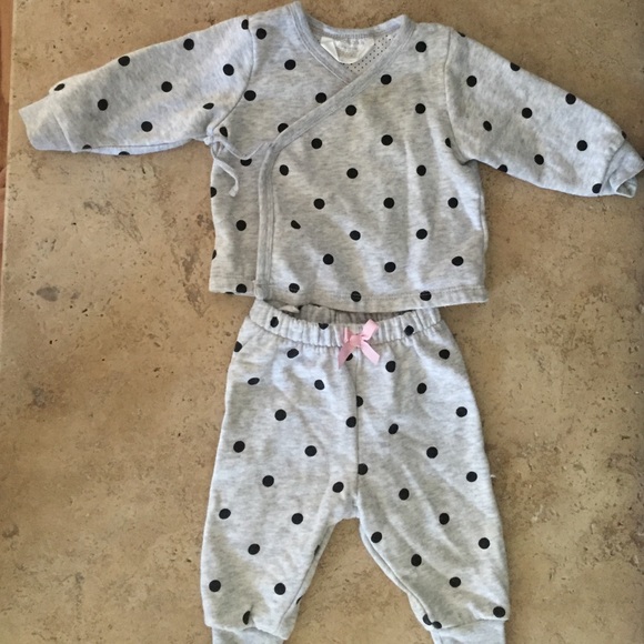 HM baby two piece sweat suit.2-4 months