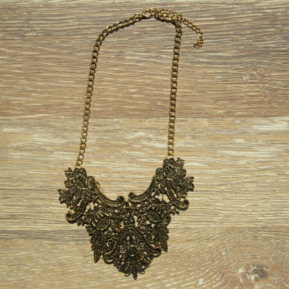 Gold Antiqued Necklace