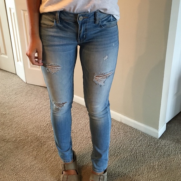 Destroyed skinny jeans