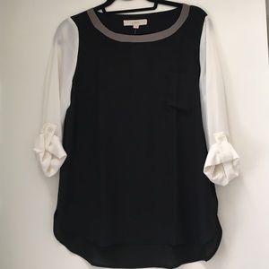 NWT Loft color block blouse