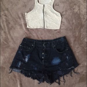Urban Outfitters High Waisted Jean Shorts