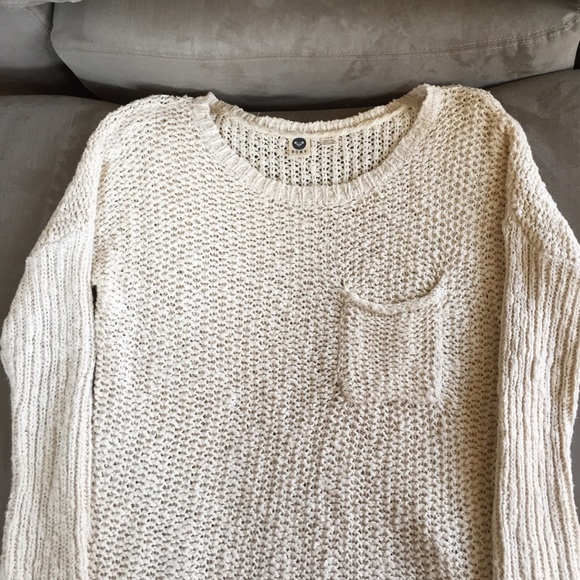 Roxy cotton sweater with front pocket