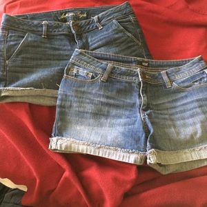 Bundle!!! 2 pairs of jean shorts
