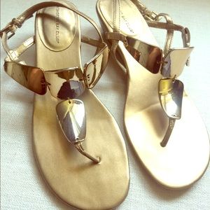 Golden sandals