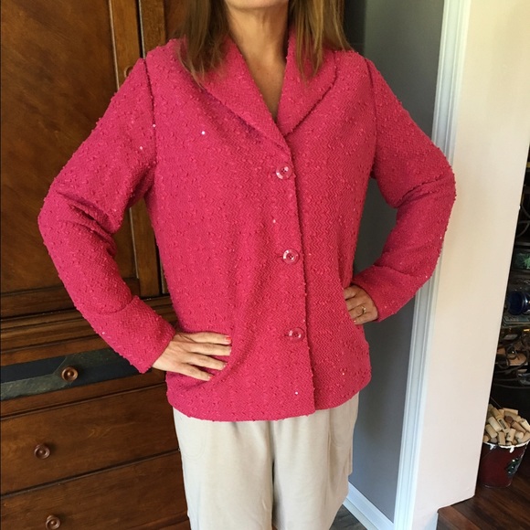 Beautiful pink blazer!  Worn once.