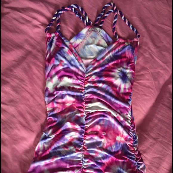 Tie dye fitted dress - Picture 1 of 4
