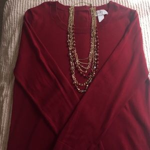 NWOT - red Loft sweater