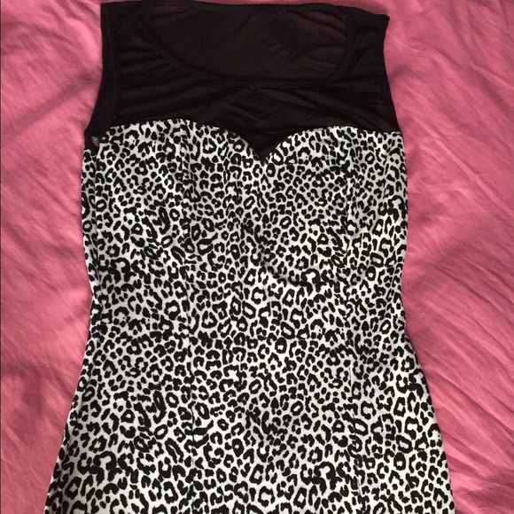 Black and white cheetah dress - Picture 1 of 4